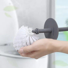 Load image into Gallery viewer, Nordic Ceramic Toilet Brush Bathroom Accessories Set With Non Slip Long Handle And Flexible Bristle Toilet Brush Stainless Steel Long Handle Toilet Bowl Brush For Bathroom Toilet-Ergonomic Elegant Durable
