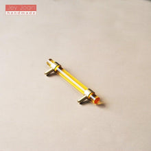 Load image into Gallery viewer, Nordic Modern Wardrobe Dresser Drawer Pull Cabinet Door Handle Knobs Cabinet Handle Pure Copper Double Hole Crystal Handle Brass Walnut Kitchen Wardrobe Cabinet Hardware Pull Handle Adjustable Hole
