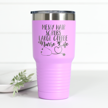Load image into Gallery viewer, Nurse Life 30 oz Engraved Tumbler
