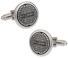 Load image into Gallery viewer, NYC Manhole Cufflinks
