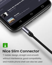 Load image into Gallery viewer, Nylon Braid 4 Poles 3.5MM Audio Aux Cable Jack For Headphone Speaker Line  Car PC Mp3 Mp4

