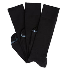 Load image into Gallery viewer, Nyx 3-Pack - Black Dress Socks
