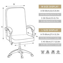 Load image into Gallery viewer, Office Chair Cover Jacquard Removable Gaming Computer Case Cushion Covers Dust Guards For Home Leisure Universal Size Modern Stretchable Cloth Polyester Universal Desk Task Chair Chair Covers Stretch Rotating Chair Slipcover
