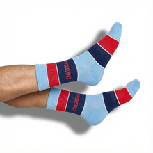 Load image into Gallery viewer, Ole Miss Powder Wide Stripe Casual Crew
