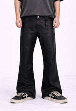 Load image into Gallery viewer, WAXED FLARE BIKER DENIM
