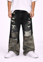 Load image into Gallery viewer, NOIR SCAB CAMO FLARE DENIM
