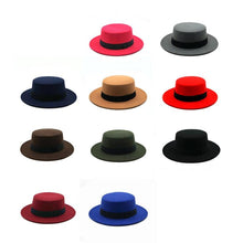 Load image into Gallery viewer, One Size Winter Autumn Cotton Women Men Fedoras Lady Retro Wide Brim  Hat Belt Fedora Hat Top Lightweight Caps Everyday Wear Hats Summer Sun Hat
