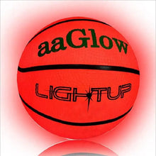 Load image into Gallery viewer, Orange Glowing No. 7 Fluorescent Basketball LED Luminous Cool Basketball Outdoor Indoor Game Training Sport Ball
