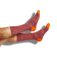 Load image into Gallery viewer, Orange Marl Casual Socks
