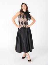 Load image into Gallery viewer, Organza-Like Neck Tie Sleeveless See-Through Top
