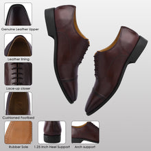 Load image into Gallery viewer, Oscar Mens Leather Lace up Oxford Designer Dress Shoes
