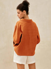 Load image into Gallery viewer, 100% Linen Draped Neck Top HOLLIS
