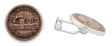Load image into Gallery viewer, Our Little Monitor Civil War Token Cufflinks

