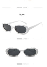 Load image into Gallery viewer, Oval Sunglasses For Women Retro Designer Glasses For  Women/Men Small Eyewear For Women Tiny Small 90s Sunglasses Women Polarized Retro Oval Sunglasses Tinted Glasses
