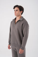 Load image into Gallery viewer, Unisex Oversize Half-Zip Sweatshirt &amp; Baggy Sweatpants Set
