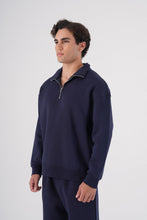 Load image into Gallery viewer, Unisex Oversize Half-Zip Sweatshirt &amp; Baggy Sweatpants Set
