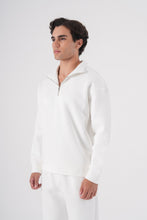 Load image into Gallery viewer, Unisex Oversize Half-Zip Sweatshirt &amp; Baggy Sweatpants Set
