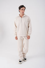 Load image into Gallery viewer, Unisex Oversize Half-Zip Sweatshirt &amp; Baggy Sweatpants Set
