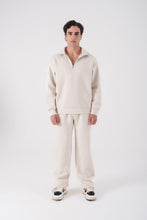 Load image into Gallery viewer, Unisex Oversize Half-Zip Sweatshirt &amp; Baggy Sweatpants Set
