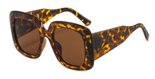 Load image into Gallery viewer, Oversized Leopard Unique &amp; Attractive Designer Sunglasses For Women &amp; Men Luxury Shades In Brown Square Size Sun Glasses Luxury Square Gradient Sun Glasses Shades
