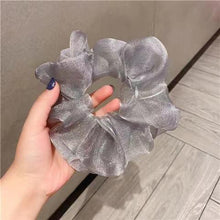 Load image into Gallery viewer, Oversized Scrunchies Organza Hair Ties Elastic Hair Band Women Girs Ponytail Holder Fashion Hair Ropes Ponytail Holder Hair Tie Ponytail Holder Accessories for Women Girls
