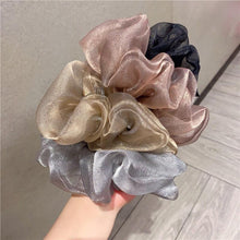 Load image into Gallery viewer, Oversized Scrunchies Organza Hair Ties Elastic Hair Band Women Girs Ponytail Holder Fashion Hair Ropes Ponytail Holder Hair Tie Ponytail Holder Accessories for Women Girls
