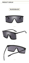 Load image into Gallery viewer, Oversized Shield Sunglasses for Women Men Square Rimless Fashion Shades Sunglasses For Women &amp; Men Elegant Shades For Women Popular Oversized Festival Trendy Sunglasses For Men &amp; Women
