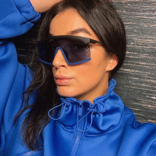 Load image into Gallery viewer, Oversized Shield Sunglasses for Women Men Square Rimless Fashion Shades Sunglasses For Women &amp; Men Elegant Shades For Women Popular Oversized Festival Trendy Sunglasses For Men &amp; Women

