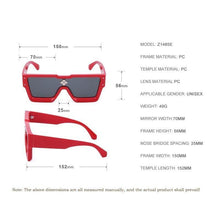 Load image into Gallery viewer, Oversized Square Rimless Shades UV400 Shape Sunglasses For Women New Fashionable New Big Frame Sun Glasses for Female New Latest Attractive Large Flat Top Eyewear For  Unisex
