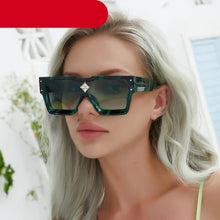 Load image into Gallery viewer, Oversized Square Rimless Shades UV400 Shape Sunglasses For Women New Fashionable New Big Frame Sun Glasses for Female New Latest Attractive Large Flat Top Eyewear For  Unisex
