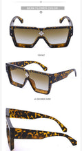 Load image into Gallery viewer, Oversized Square Rimless Shades UV400 Shape Sunglasses For Women New Fashionable New Big Frame Sun Glasses for Female New Latest Attractive Large Flat Top Eyewear For  Unisex
