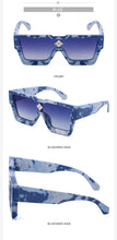 Load image into Gallery viewer, Oversized Square Rimless Shades UV400 Shape Sunglasses For Women New Fashionable New Big Frame Sun Glasses for Female New Latest Attractive Large Flat Top Eyewear For  Unisex
