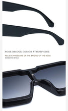 Load image into Gallery viewer, Oversized Square Rimless Shades UV400 Shape Sunglasses For Women New Fashionable New Big Frame Sun Glasses for Female New Latest Attractive Large Flat Top Eyewear For  Unisex
