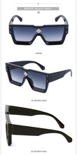 Load image into Gallery viewer, Oversized Square Rimless Shades UV400 Shape Sunglasses For Women New Fashionable New Big Frame Sun Glasses for Female New Latest Attractive Large Flat Top Eyewear For  Unisex

