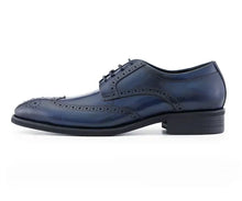 Load image into Gallery viewer, ASHER GREEN -LEATHER WING TIP COMFORTABLE RUBBER SOLE
