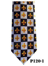 Load image into Gallery viewer, Vittorio Farina Fleur de Fleur de Lis Designer Satin Necktie &amp; Pocket Square
