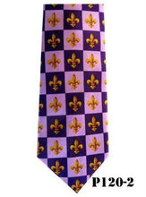 Load image into Gallery viewer, Vittorio Farina Fleur de Fleur de Lis Designer Satin Necktie &amp; Pocket Square
