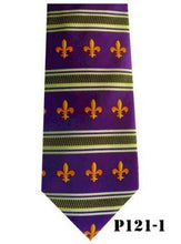 Load image into Gallery viewer, Vittorio Farina Fleur de Fleur de Lis Designer Satin Necktie &amp; Pocket Square

