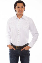 Load image into Gallery viewer, Scully Floral Tooled Embroidery - Men's Western Shirt
