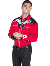 Load image into Gallery viewer, Scully Four Ace Embroidery - Men's Western Shirt
