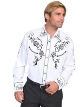 Load image into Gallery viewer, Scully Rose Colored Glasses - Mens Western Shirt
