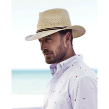 Load image into Gallery viewer, Scala Aurburn - Panama Straw Fedora Hat
