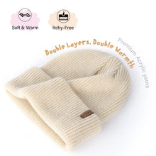 Load image into Gallery viewer, FURTALK Toddler Beanie Baby Boys Girls Beanies Kids Winter Hats Children Knit Warm Caps 3-8 Years Beige+pink+caramel - # BOAA21910001
