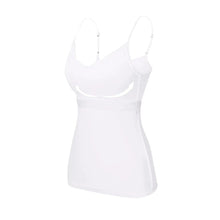 Load image into Gallery viewer, Padded Bra Tank Top Women Modal Spaghetti Solid Cami Top Vest Female Adjustable Camisole With Built In Bra Fitness Clothing
