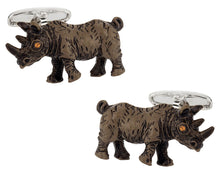 Load image into Gallery viewer, Painted Rhino Cufflinks

