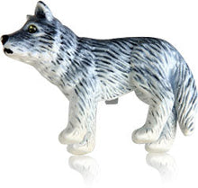 Load image into Gallery viewer, Painted Loan Wolf Cufflinks
