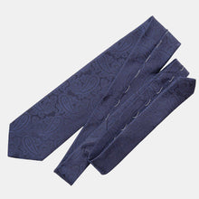 Load image into Gallery viewer, Soave - Silk Jacquard Tie - Midnight Blue

