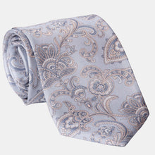 Load image into Gallery viewer, Novara - Printed Silk Tie - Sky Blue
