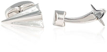 Load image into Gallery viewer, Paper Airplane Cufflinks
