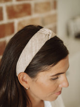 Load image into Gallery viewer, Parchment Tweed - Knotted Headband

